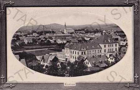 Chrastava, Kratzau, Liberec, pohled z výšky, koste