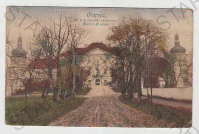 Olomouc, nemocnice, klášter, kolorovaná