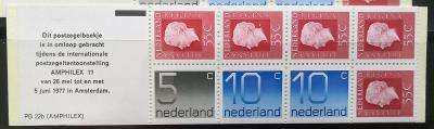 Nizozemsko 1976 - Známkové sešitky - H-Blatt 23b - 3,40 €