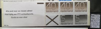 Nizozemsko 1976 - Známkové sešitky - H-Blatt 24 - 3,60 €