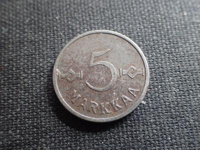 Finsko 5 marka 1953
