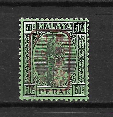 Britská kolonie Perak Japonská okupace 50c 1942 MNH**