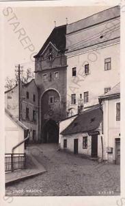 Jindřichův Hradec, ulice, obchody, brána, Foto-Fon