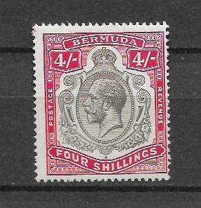 Britská kolonie Bermuda  Four Shillings MH*