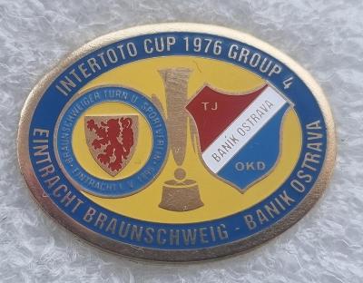EINTRACHT BRAUNSCHWEIG - BANÍK OSTRAVA, INTERTOTO CUP 1976, fotbal