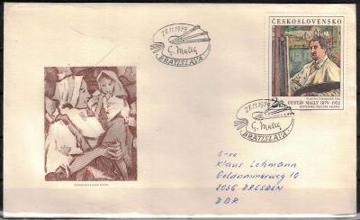 V1248 -   FDC obálka prvního dne vydání prošlá poštou do zahraničí