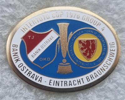 BANÍK OSTRAVA - EINTRACHT BRAUNSCHWEIG, INTERTOTO CUP 1976, fotbal