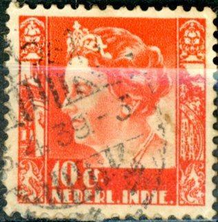 NIZOZEMSKÁ INDIE - nizozemská kolonie - 1934-1937 -Královna Wilhelmina