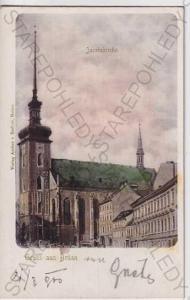 Brno - Brünn, kostel, kolorovaná, DA
