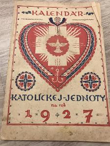 Kalendár katolickej - jednoty 1927