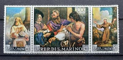 San Marino 1967 Mi.887-889 300.výročí úmrtí Giovani F. Barbieri