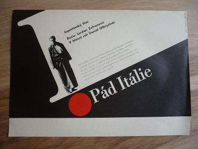 Pád Itálie (filmový plakát, film Jugoslávie 1981, rež