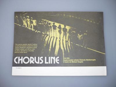 Chorus Line (filmový plakát, papírová fotoska, slepka, 