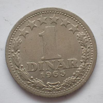 Jugoslavie 1 dinar 1965