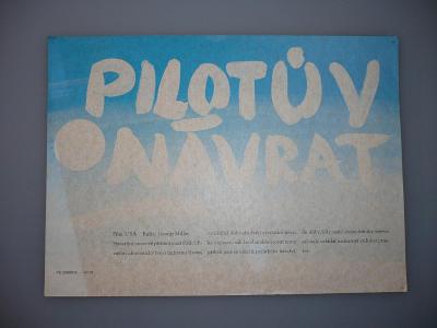 Pilotův návrat (filmový plakát, papírová fotoska, sle