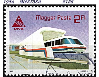 Maďarsko  1984,  vysokorychlostní železnice