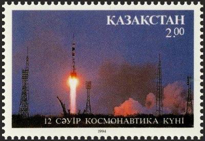 Kazachstán 1994 Známky 45 ** kosmos raketa