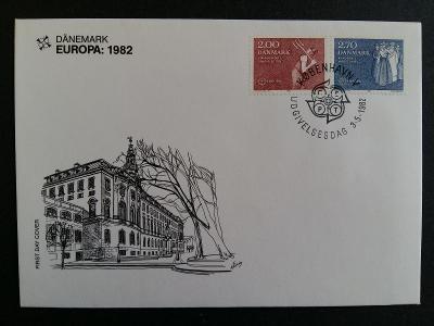 DÁNSKO/DANMARK - 1982 - FDC - EUROPA CEPT - Stavby - Architektura