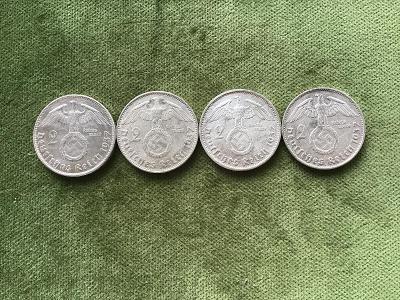 2 Marka 1937 A,D,F,G, celkem 4 kusy 