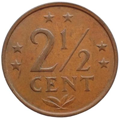 Nizozemské Antily 2 1/2 Cent 1976