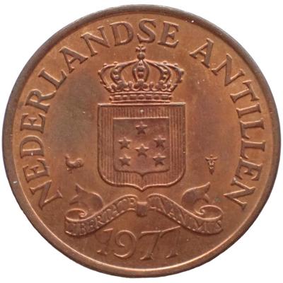 Nizozemské Antily 2 1/2 Cent 1977
