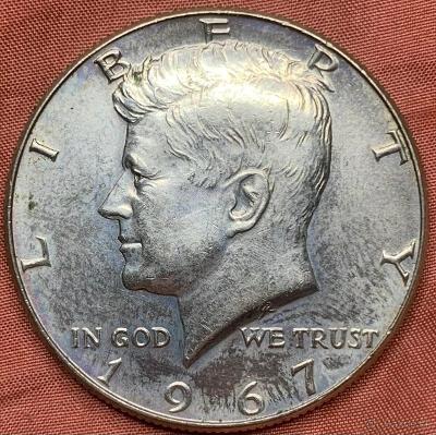 M.2023.154. 1/2 Dolaru 1967 USA - Stříbro