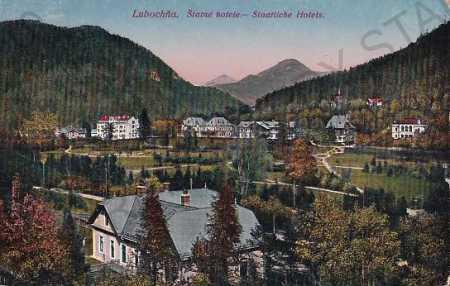 Lubochňa - Slovensko, hotel, celkový pohled, kolor