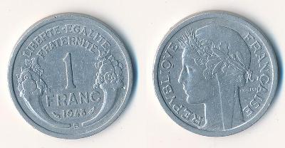 Francie 1 frank 1948 B