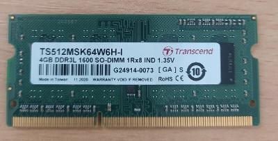 TRANSCEND 4Gb 1600Mhz, DDR3L