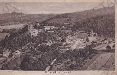 Rožmberk - Rosenberg (Český Krumlov), zámek, celko