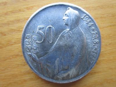 10) 50 korun 1947 Slovenské národní povstání (Ag)