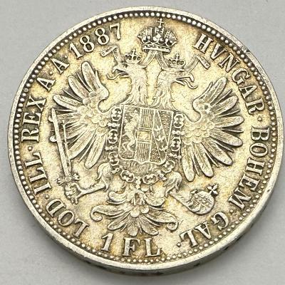 Rakousko Uhersko FJI. 1 Zlatník 1887 patina stav!! 