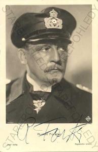 Portrét, Rudolf Forster, rakouský herec, podepsaná