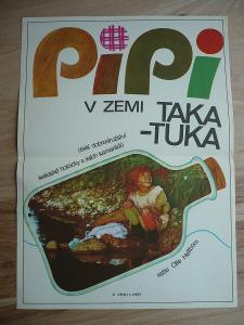 Pippi v zemi Taka - Tuka (filmový plakát, film Śvédsko 19