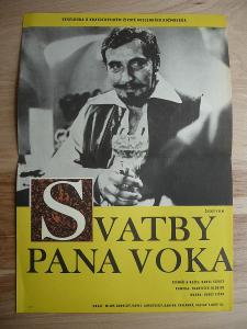 Svatby pana Voka (filmový plakát, film ČSSR 1970, režie