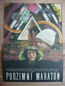 Podzimní maratón (filmový plakát, film SSSR 1979, reži
