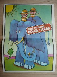 Velké putování Bolka a Lolka (filmový plakát, animovan