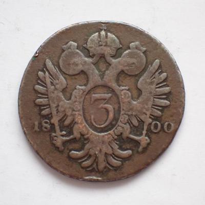 3 Krejcar 1800 C František II