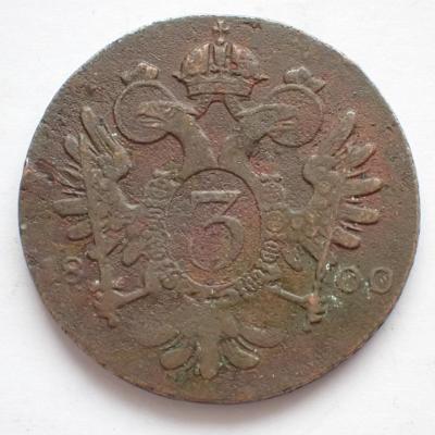 3 Krejcar 1800 B František II