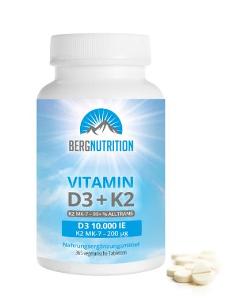 Berg Nutrition - Vitamin D3 + K2, 365 tablet