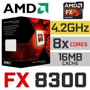 Herní cpu AMD Vishera FX-8300 socket AM3+ TURBO 4,2Ghz - BLACK EDITION