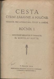 Cesta, čtení zábavné a poučné, ročník I./1919. Týd