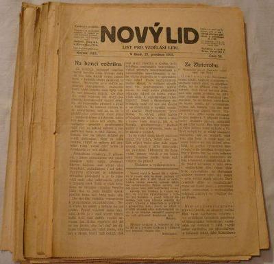 Nový lid. 1915. List pro vzdělání lidu