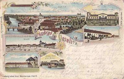 VESELÍ NA MORAVĚ - POZDRAV Z - LITHO - 193-SQ93