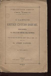 O Kantově Kritice čistého rozumu (1896)