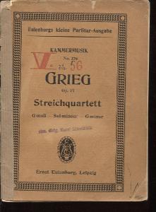 Streichquartett G moll - Sol mineur - G minor (Smyčcový k