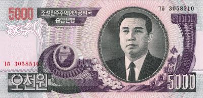 Severní Korea 5000 Won 2006