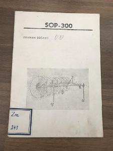SOP-300 - Zhrňovač a obracač krmovín 