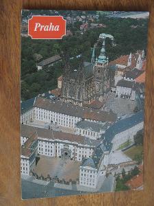 Pohled Praha, Hradčany z výšky, 90. roky, přítisk Gambrinus, č.34213