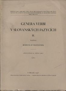 Genera verbi v slovanských jazycích, II. (jazykověda, Sl